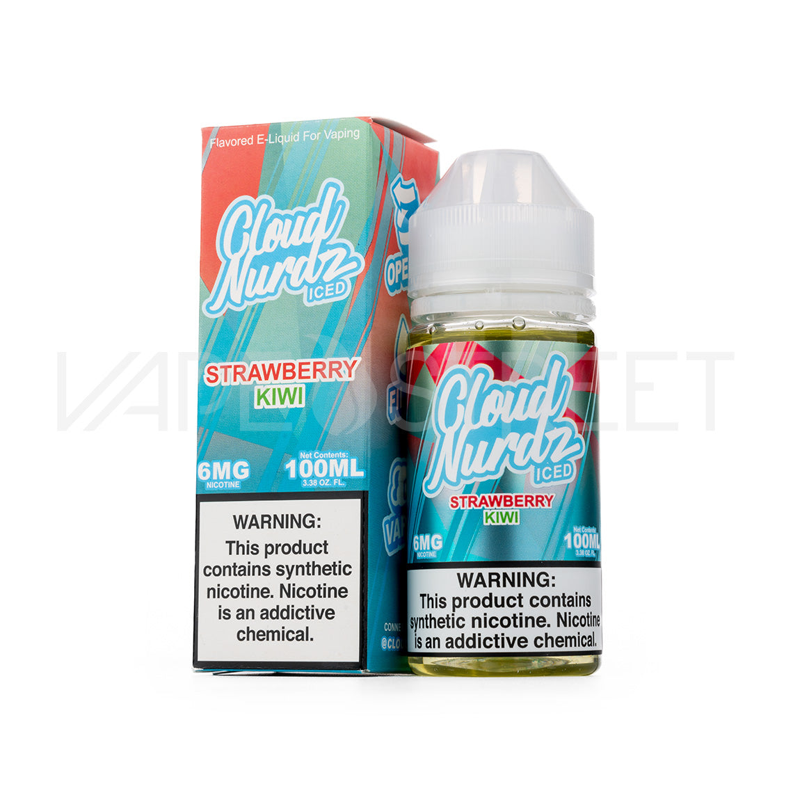 Cloud Nurdz Iced Strawberry Kiwi 100ml