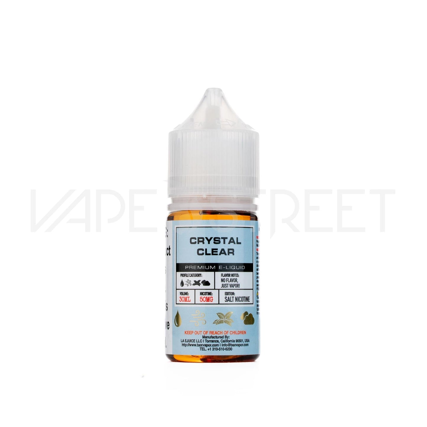 Glas Salt Crystal Clear 30mL Vape Juice