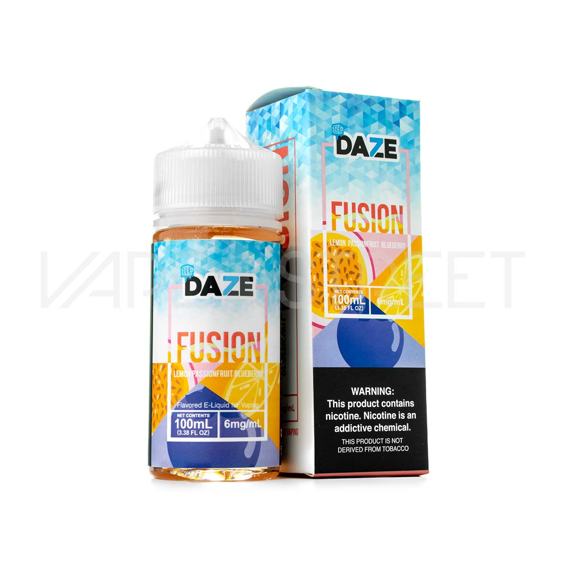 7 Daze Fusion Iced TFN Lemon Passionfruit Blueberry 100ml