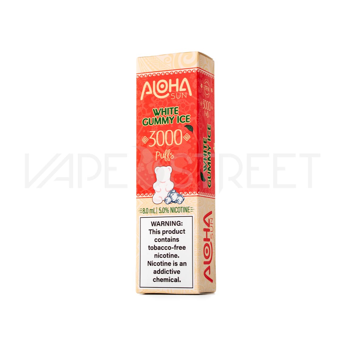 Aloha Sun Disposable White Gummy Ice