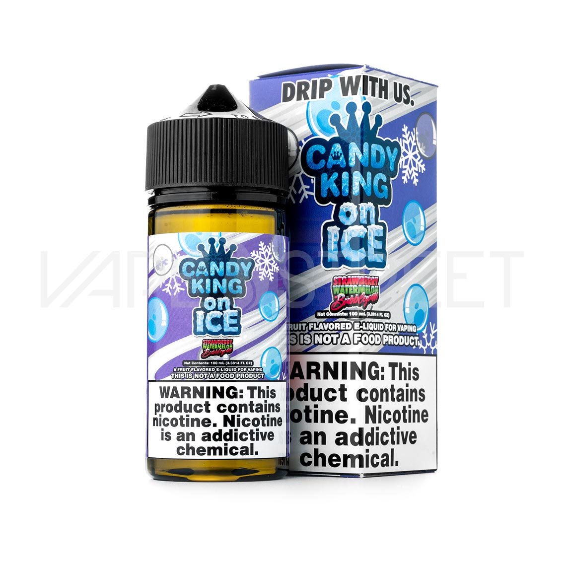 Candy King On Ice Strawberry Watermelon Bubblegum 100ml