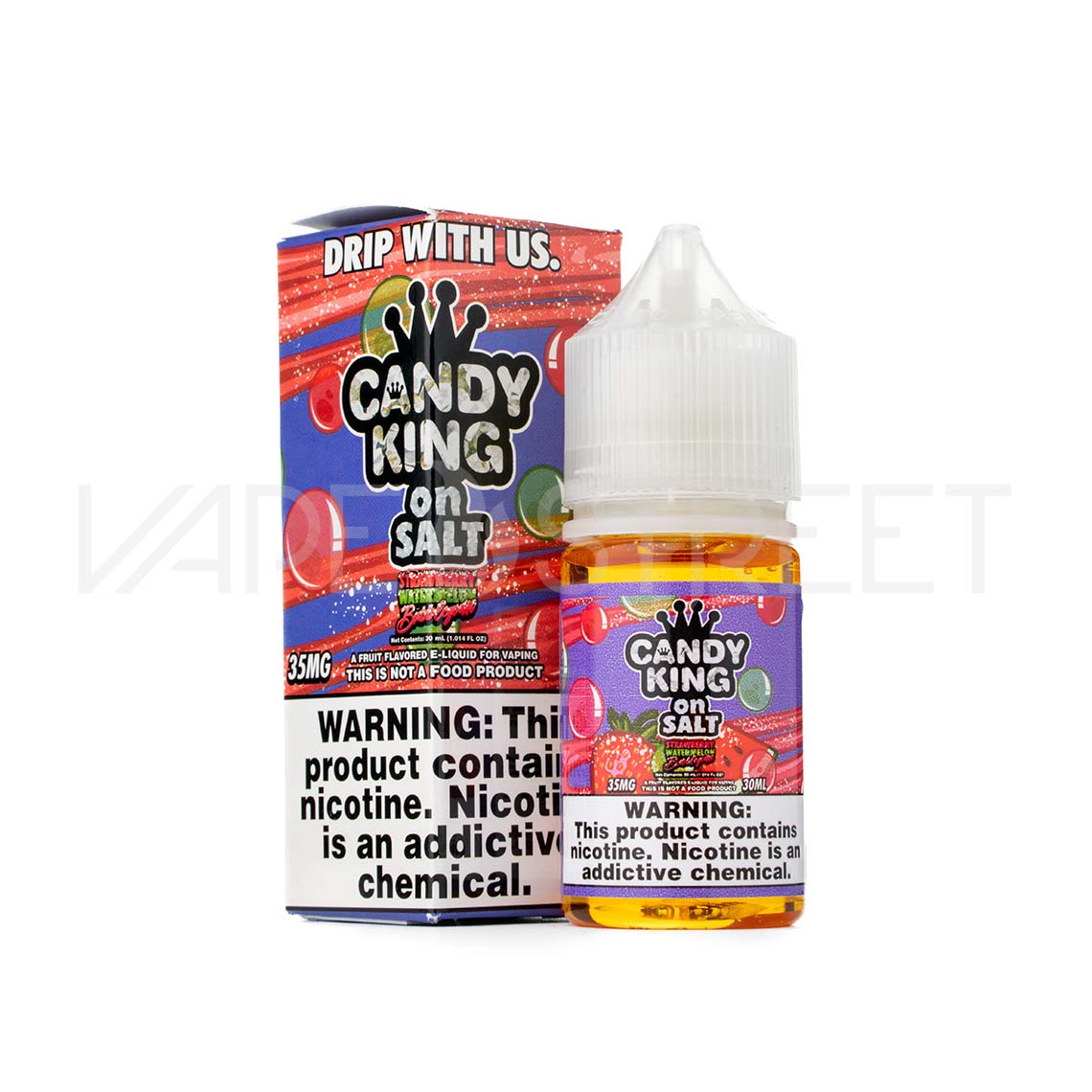 Candy King Salt Strawberry Watermelon Bubblegum 30ml