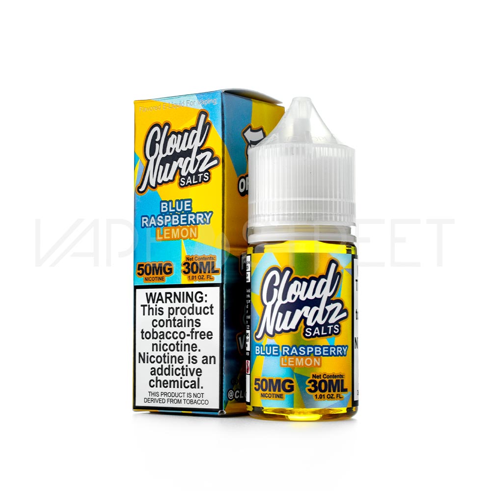 Cloud Nurdz Salts Blue Raspberry Lemon 30mL Vape Juice