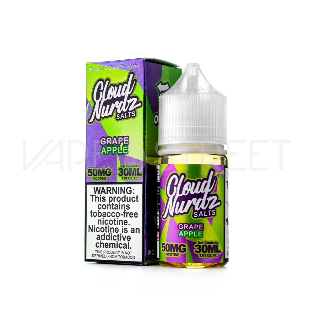 Cloud Nurdz Salts Grape Apple 30mL Vape Juice