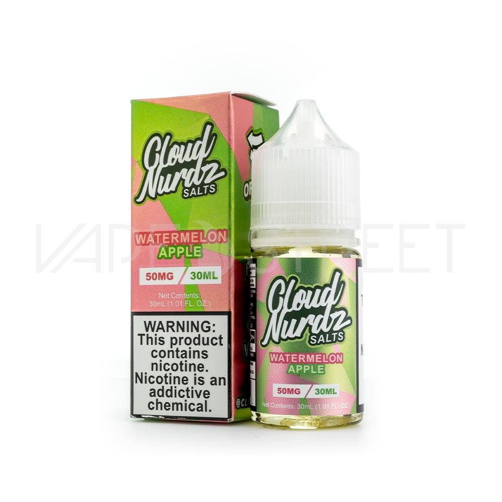 Cloud Nurdz Salts Watermelon Apple Vape Juice