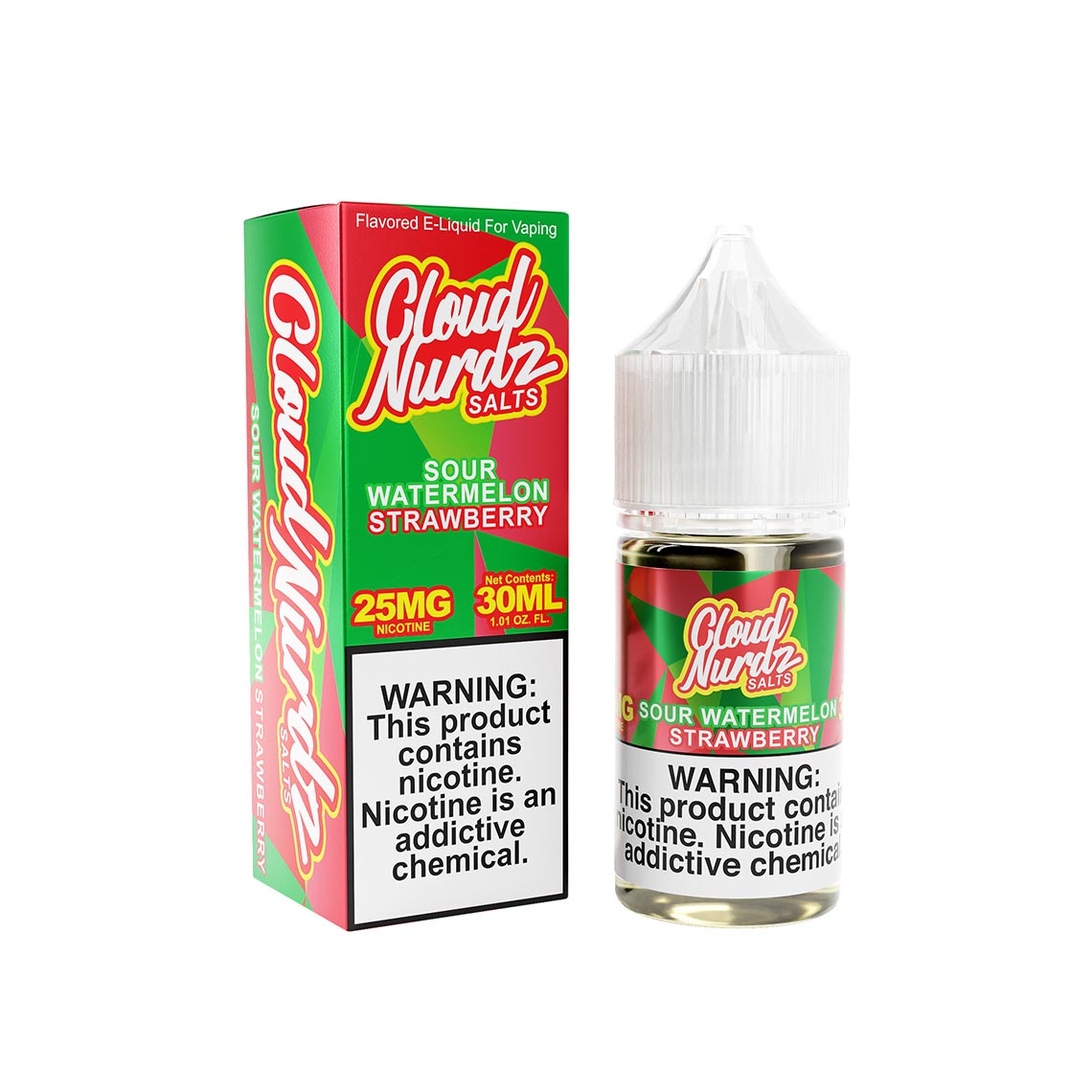 Cloud Nurdz Salts Sour Watermelon Strawberry 30ml