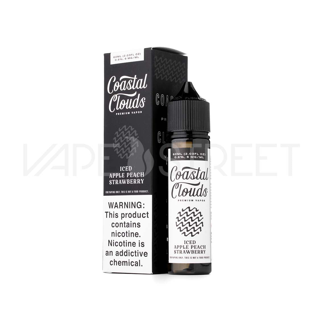 Coastal Clouds Iced Apple Peach Strawberry 60ml