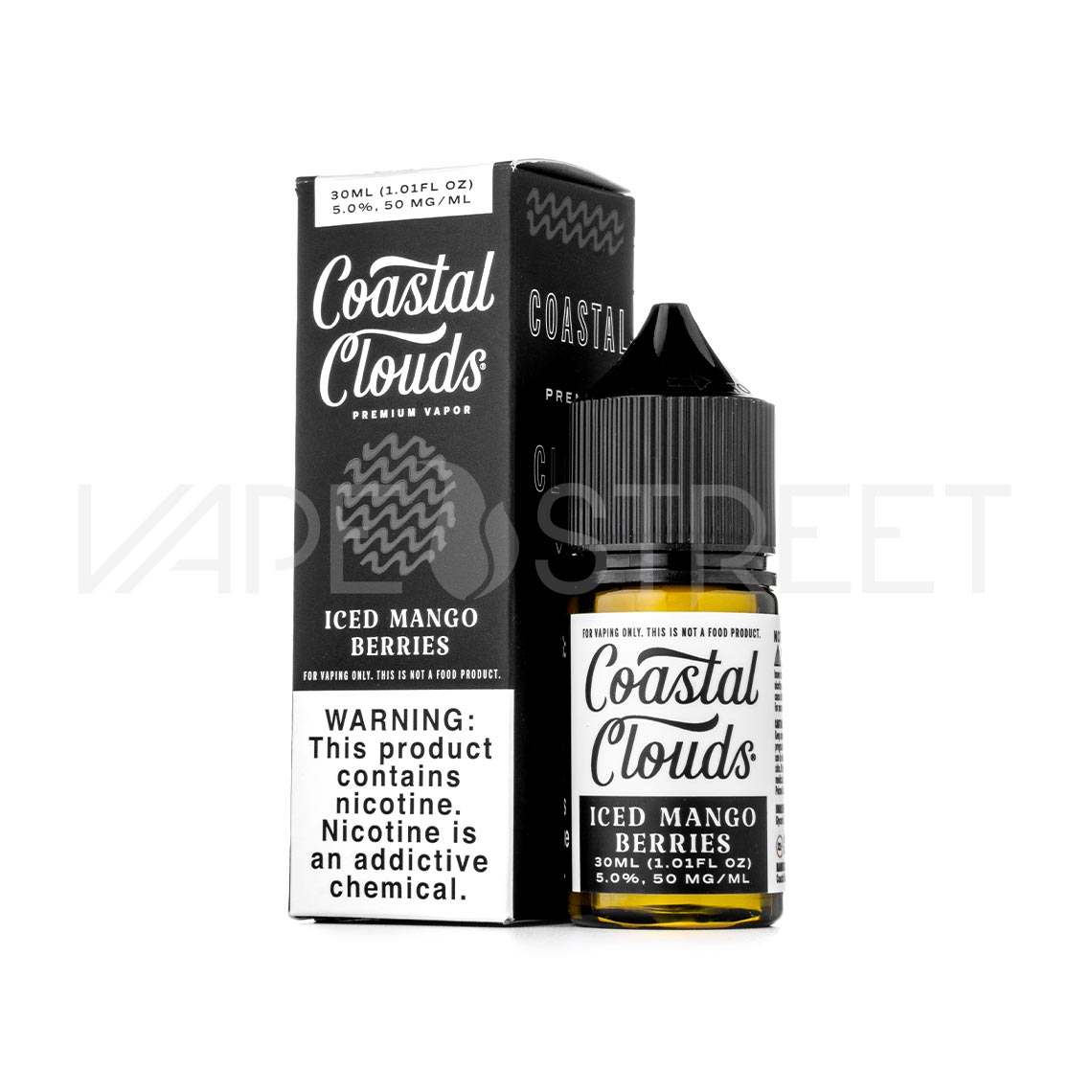 Coastal Clouds Salt Nic Iced Mango Berries e-juice 30ml