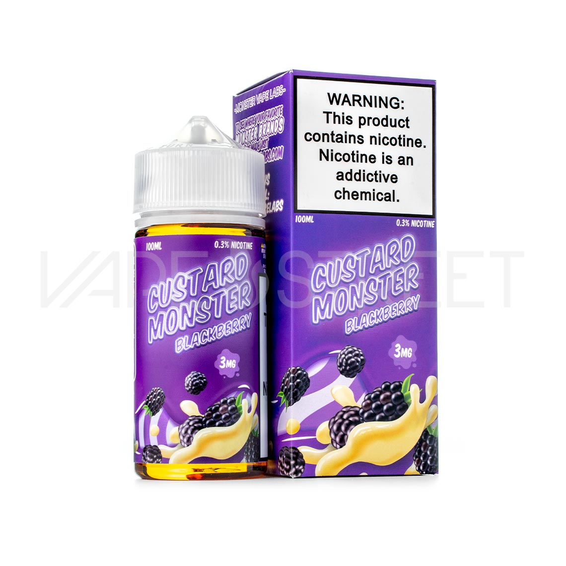 Custard Monster Blackberry E-liquid 100ml Vape Juice