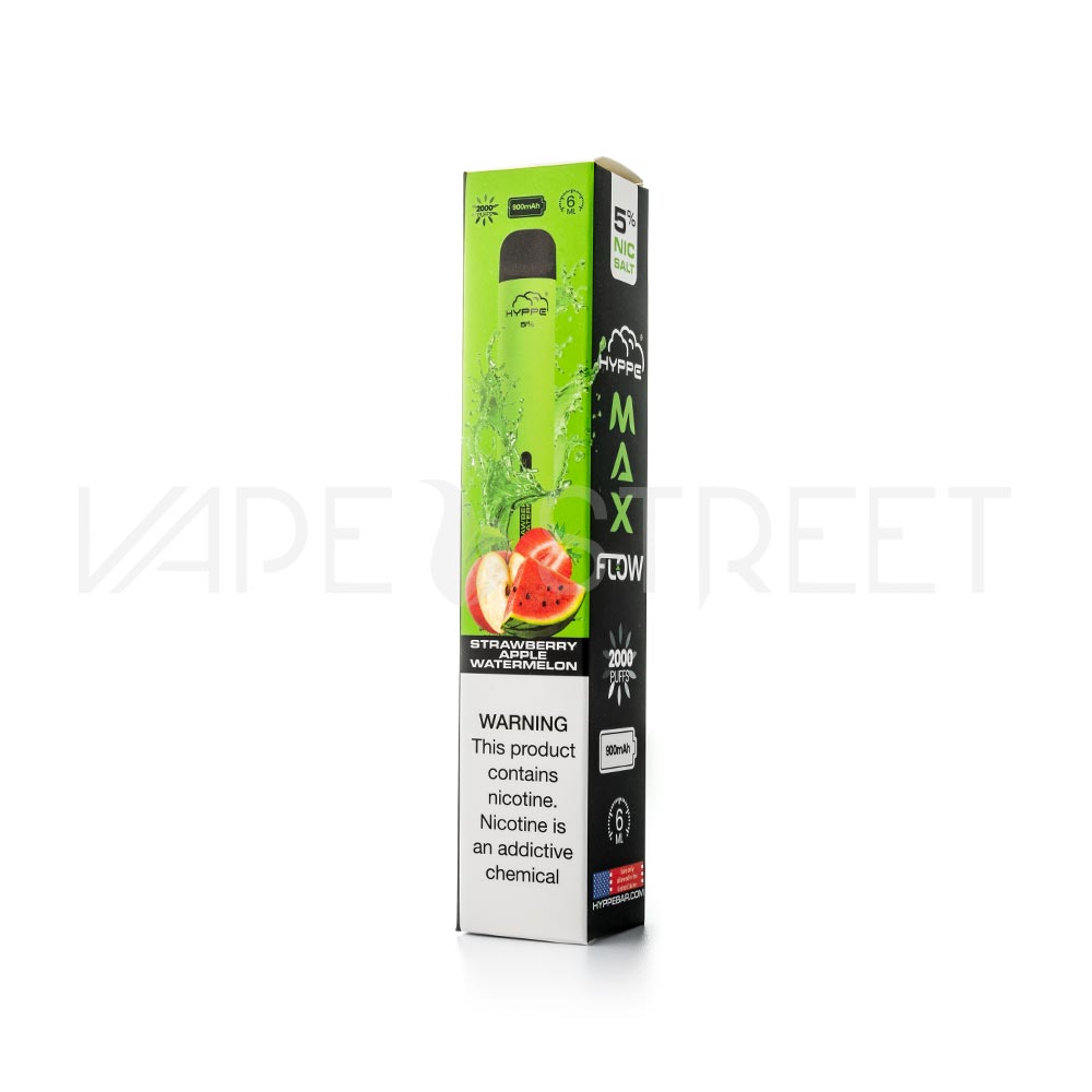 Hyppe Max Flow Disposable Vape Strawberry Apple Watermelon