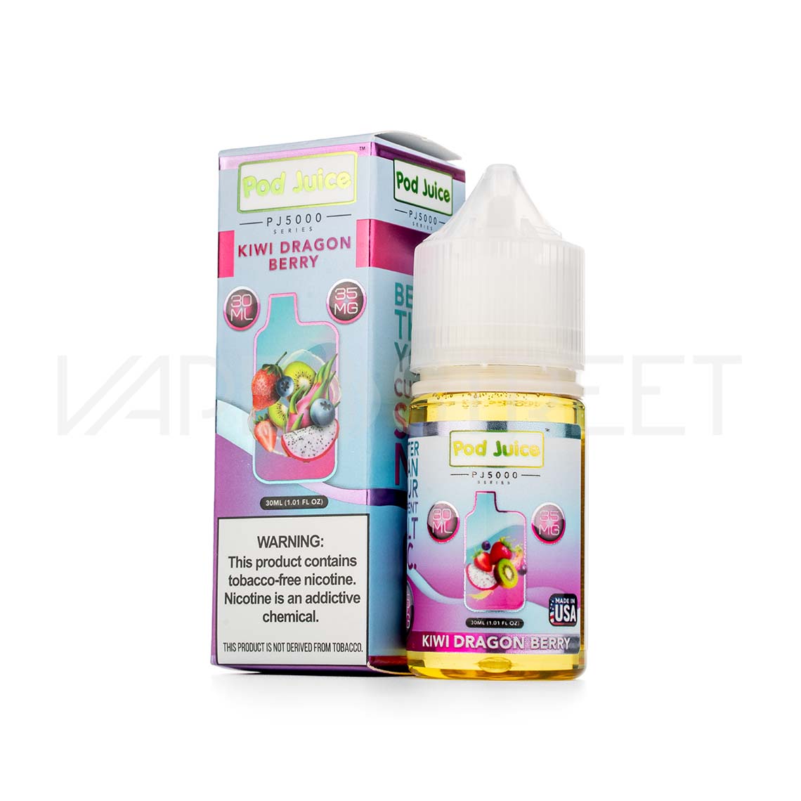 Pod Juice Salt PJ5000 Kiwi Dragon Berry 30ml