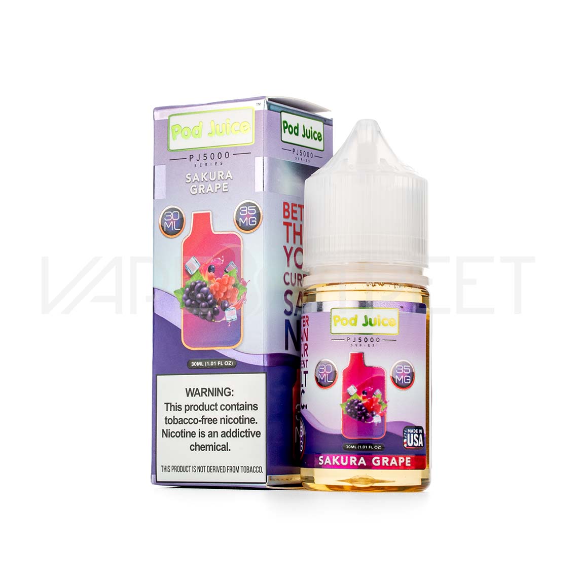 Pod Juice Salt PJ5000 Sakura Grape 30ml