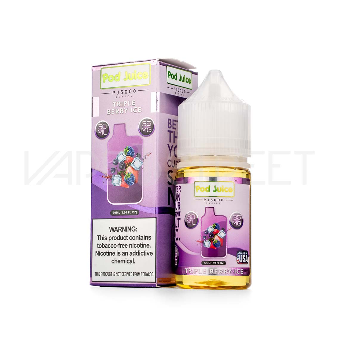 Pod Juice Salt PJ5000 Triple Berry Ice 30ml