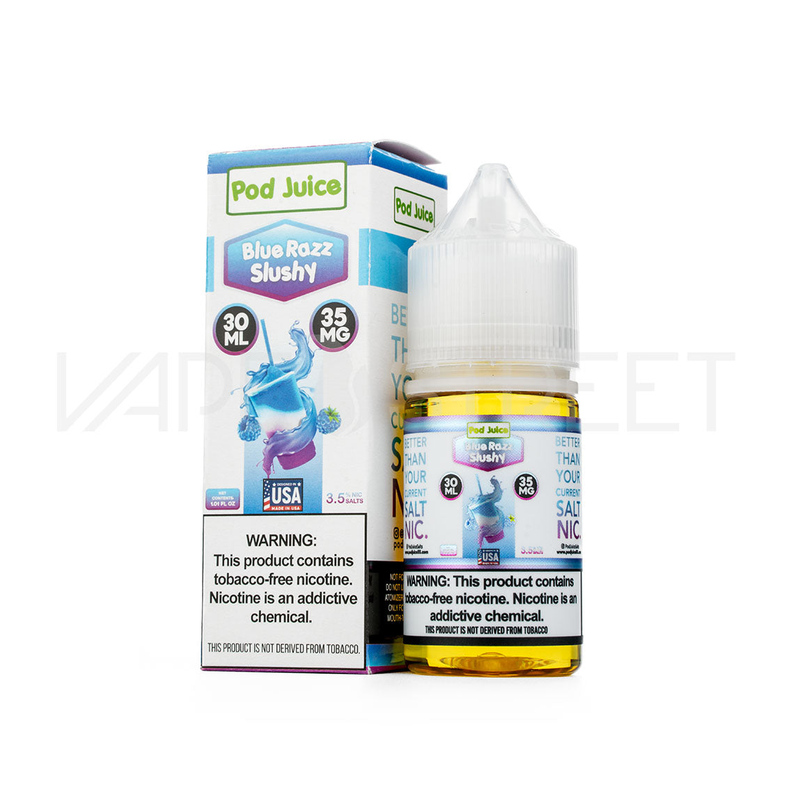 Pod Juice Salt Blue Razz Slushy 30ml