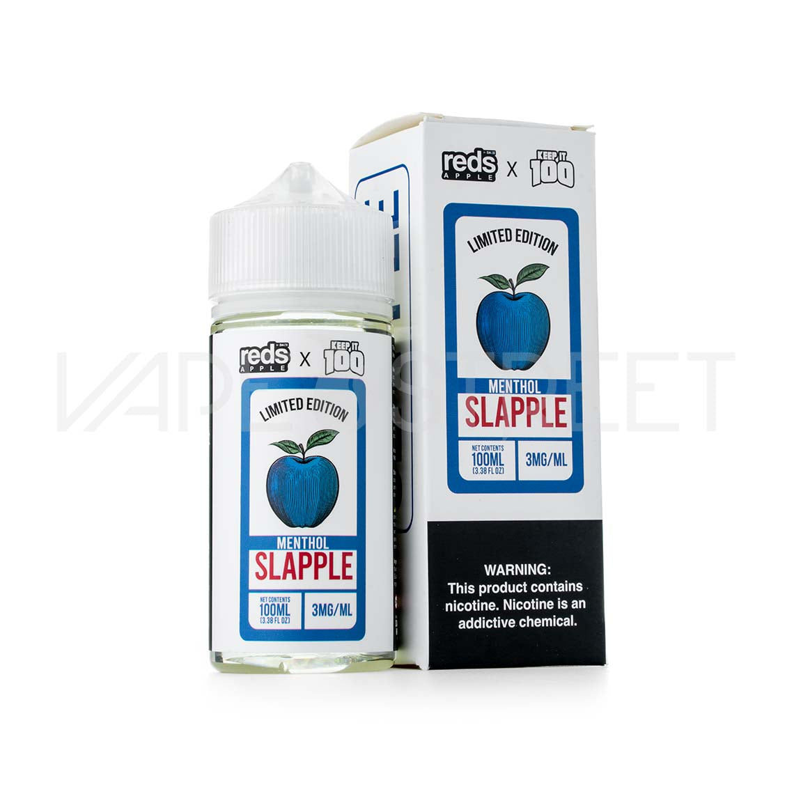 7 Daze Red Apple x Keep it 100 Slapple Menthol 100mL