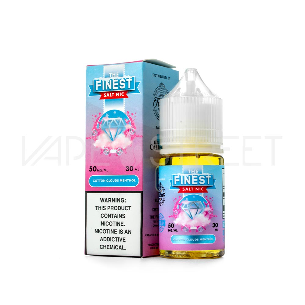 The Finest SaltNic Cotton Clouds Menthol 30mL Vape Juice