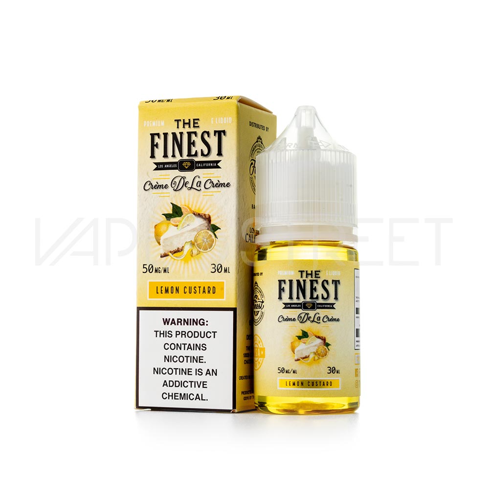 The Finest SaltNic Creme De La Creme Lemon Custard E Liquid