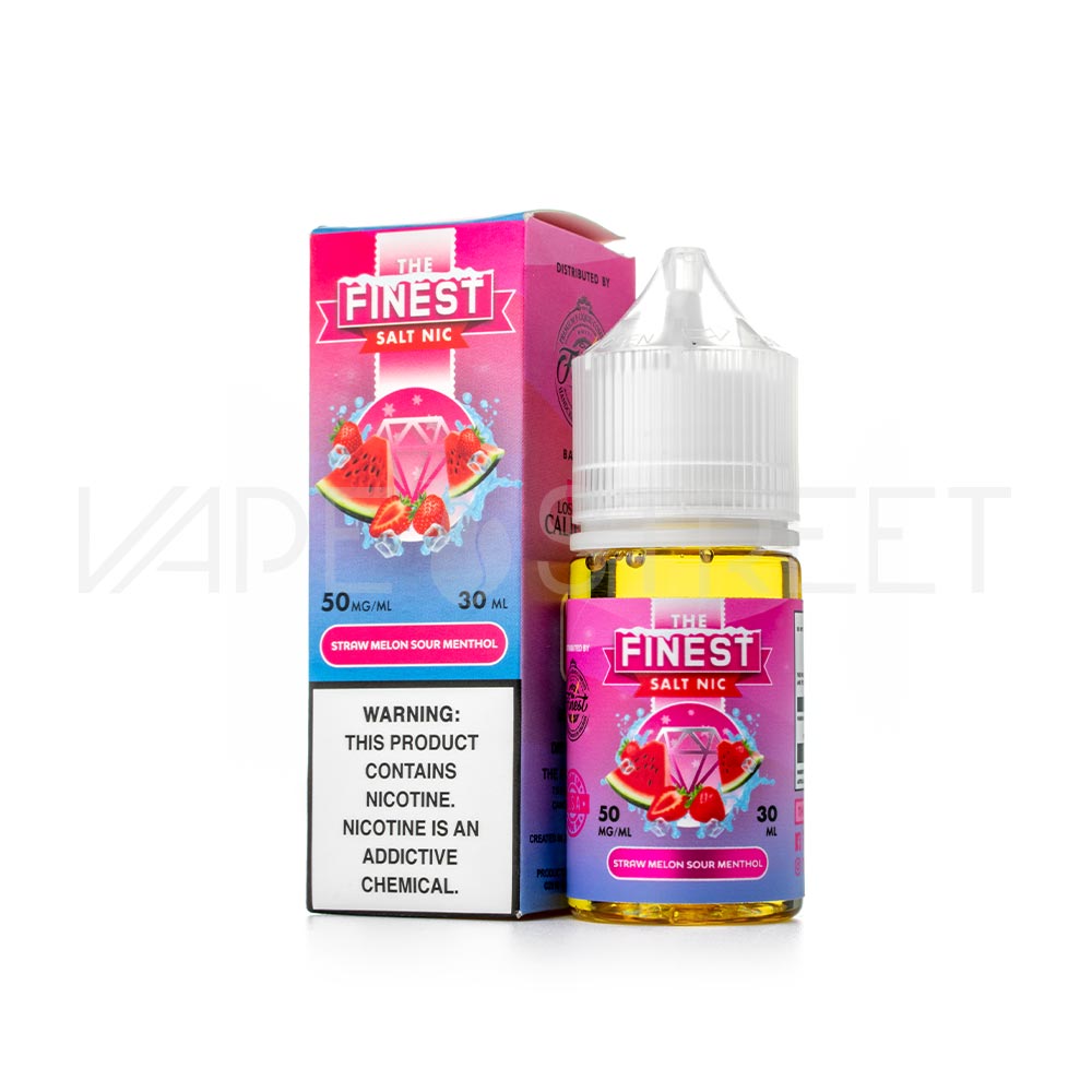 The Finest SaltNic Straw Melon Sour Menthol 30mL Vape Juice