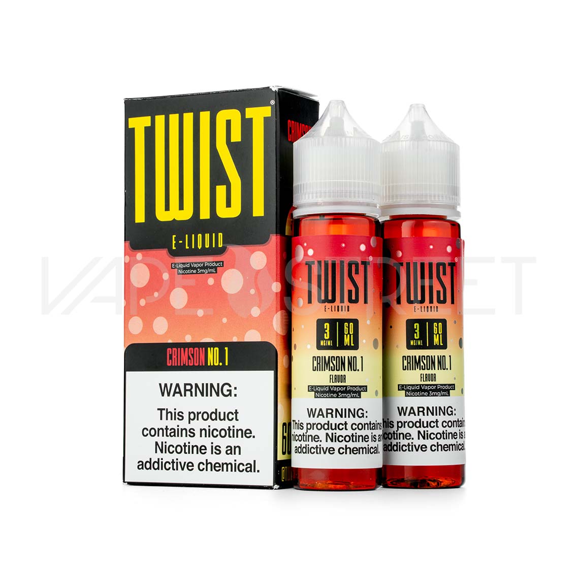 Twist E-liquids Crimson No.1 Two Bottles of 60ml