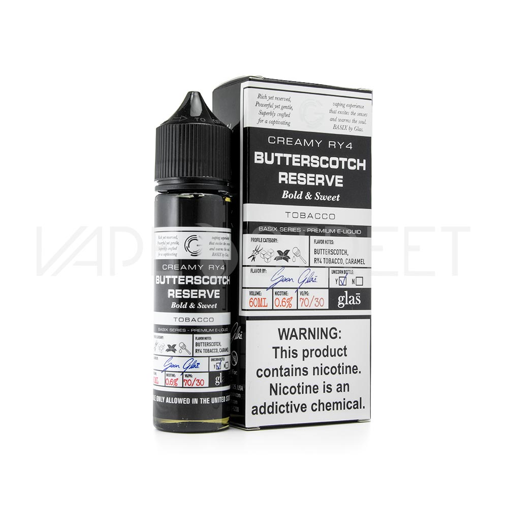 Glas Basix Series Butterscotch Reserve Vape Juice