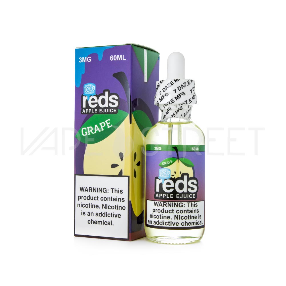 Grape Iced Reds Apple E-Juice by 7 Daze