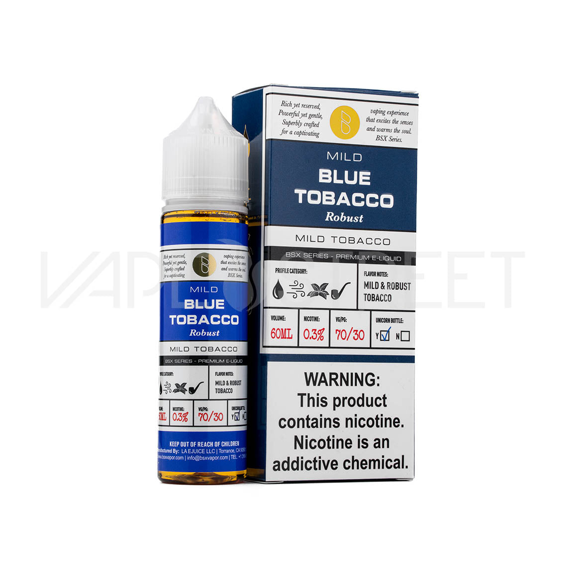 Glas BSX Series Mild Robust Blue Tobacco 60ml