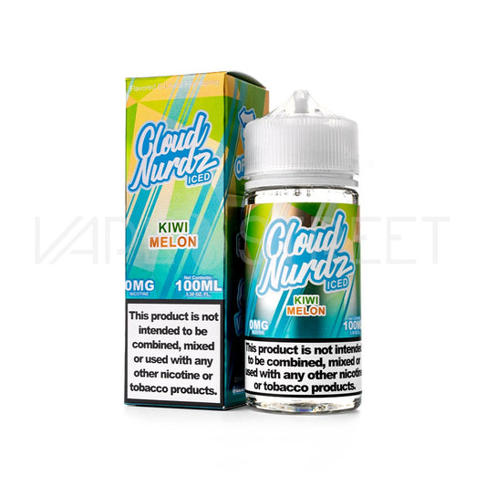 Cloud Nurdz Iced Kiwi Melon 100mL Freebase Nicotine Vape Juice