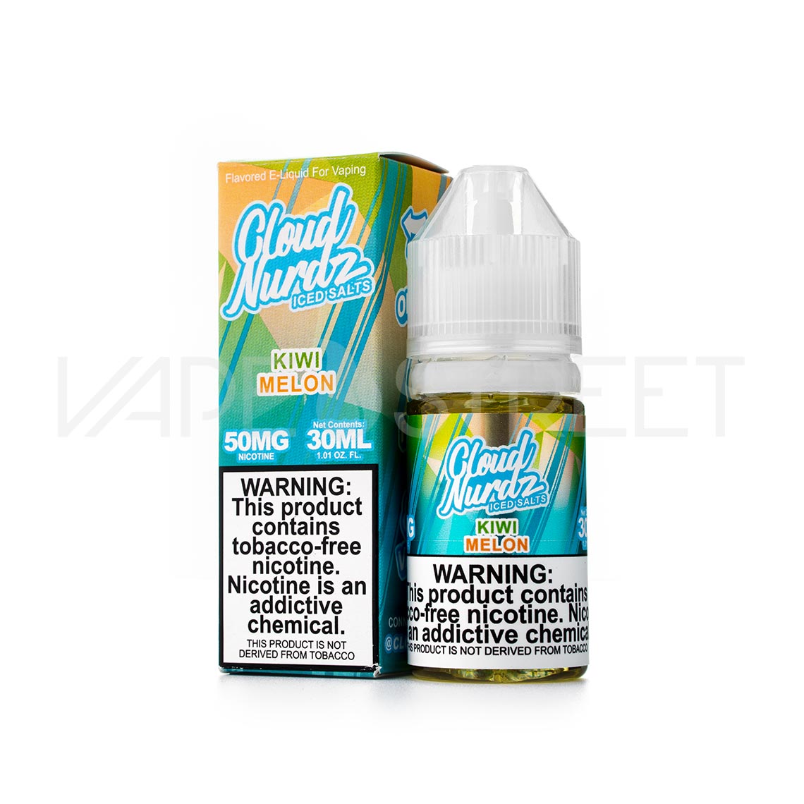 Cloud Nurdz TFN Salts Kiwi Lemon Iced 30mL Vape Juice