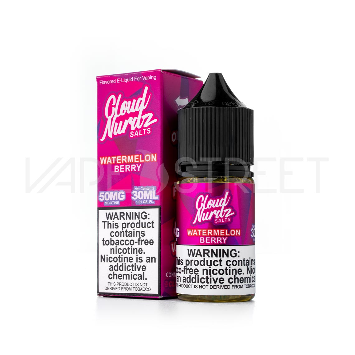 Cloud Nurdz TFN Salts Watermelon Berry 30mL Vape Juice