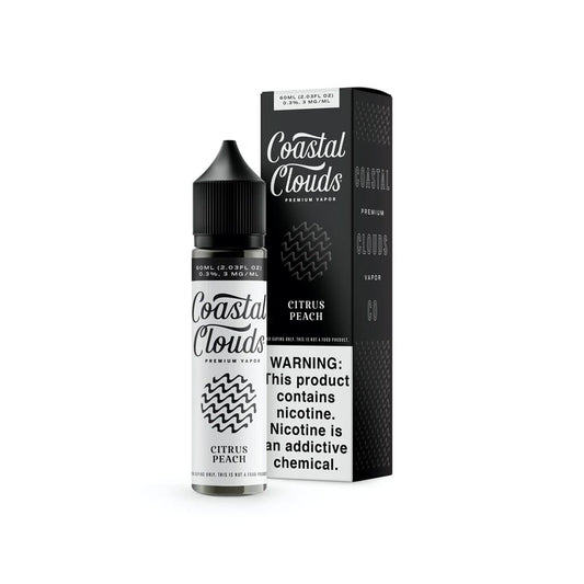 Coastal Clouds Citrus Peach 60mL Freebase Nicotine Vape Juice