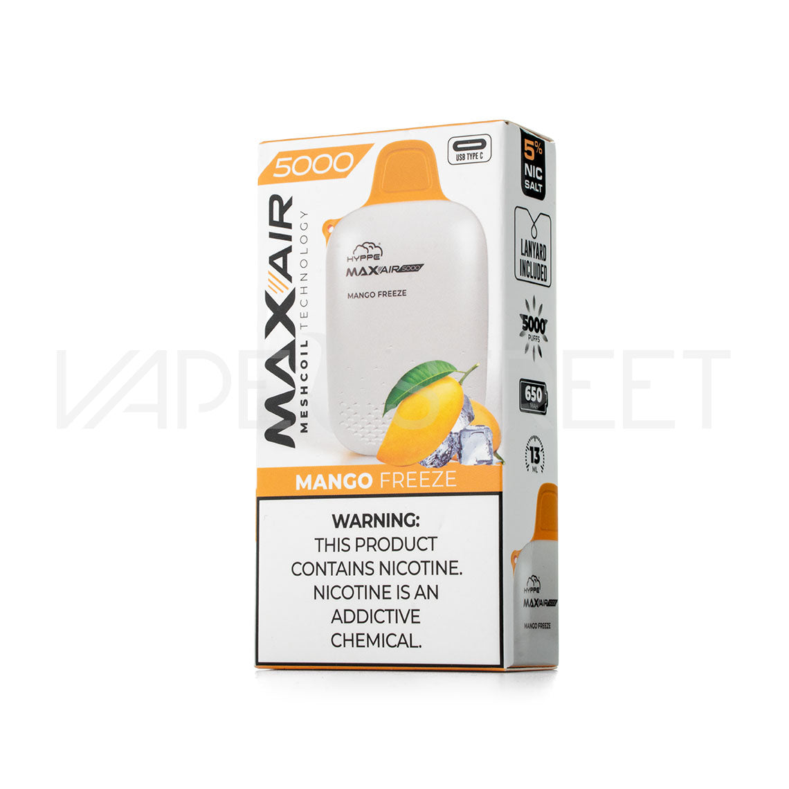 Hyppe Max Air Disposable Device 5000 Puffs Mango Freeze