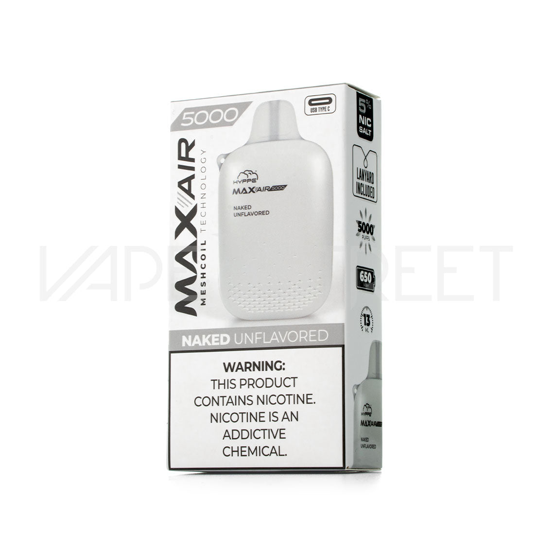 Hyppe Max Air Disposable Device 5000 Puffs Naked Unflavored 