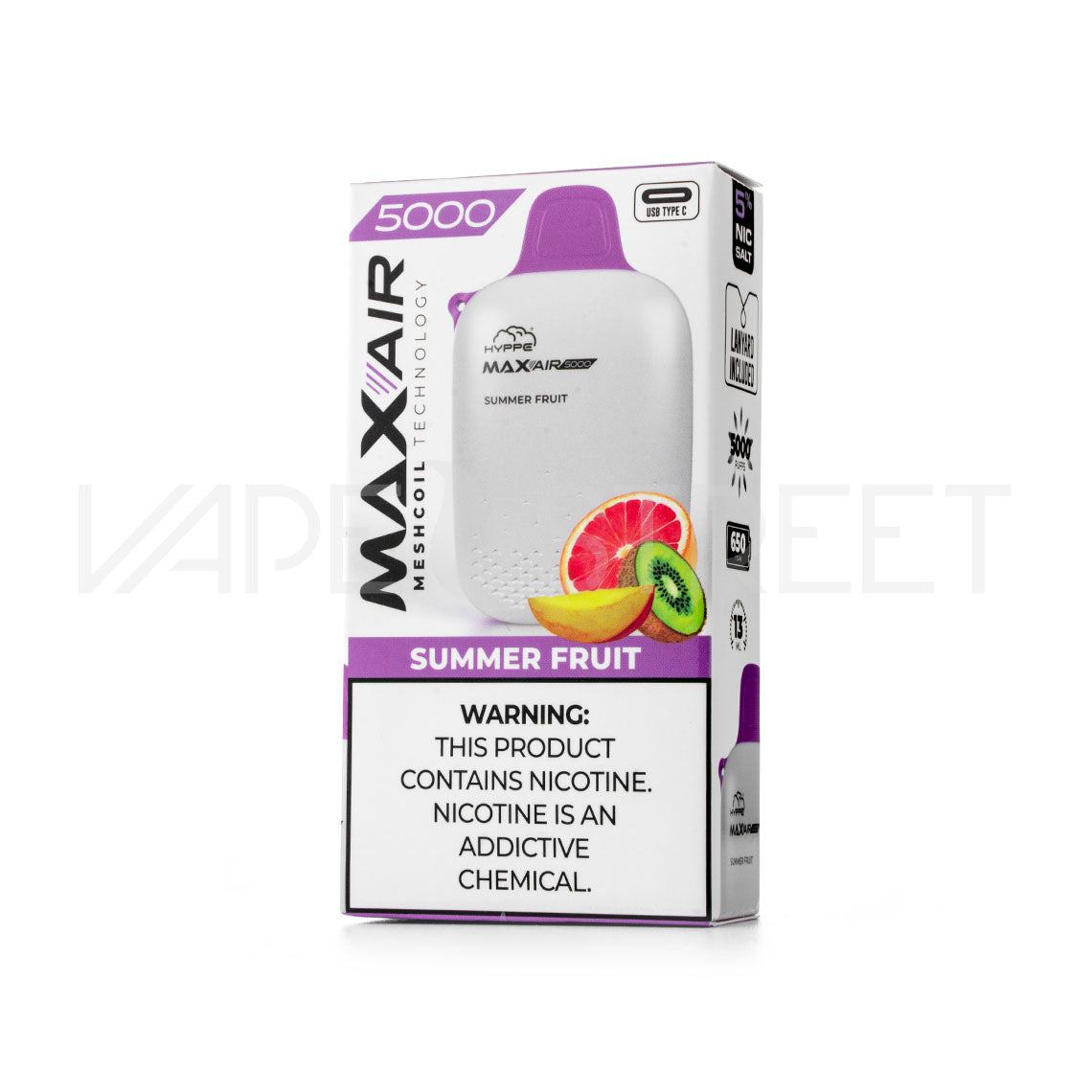 Hyppe Max Air Disposable Device 5000 Puffs Summer Fruit