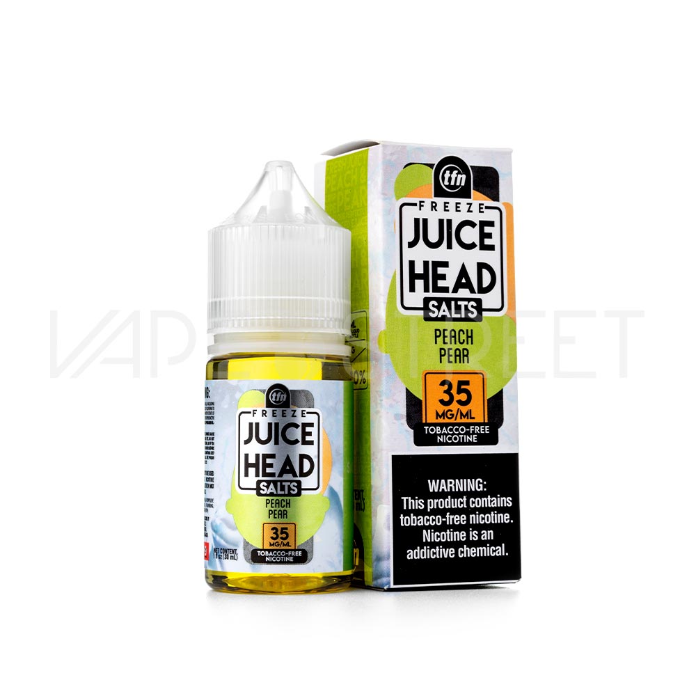 Juice Head Freeze TFN Salts Peach Pear 30mL Vape Juice