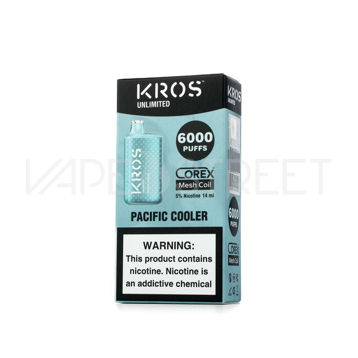 Kros Unlimited Disposable 6000 Puffs Pacific Cooler