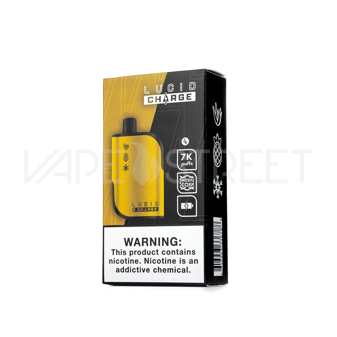 Lucid Charge Disposable Device 7000 Puffs Aloe Pineapple Ice