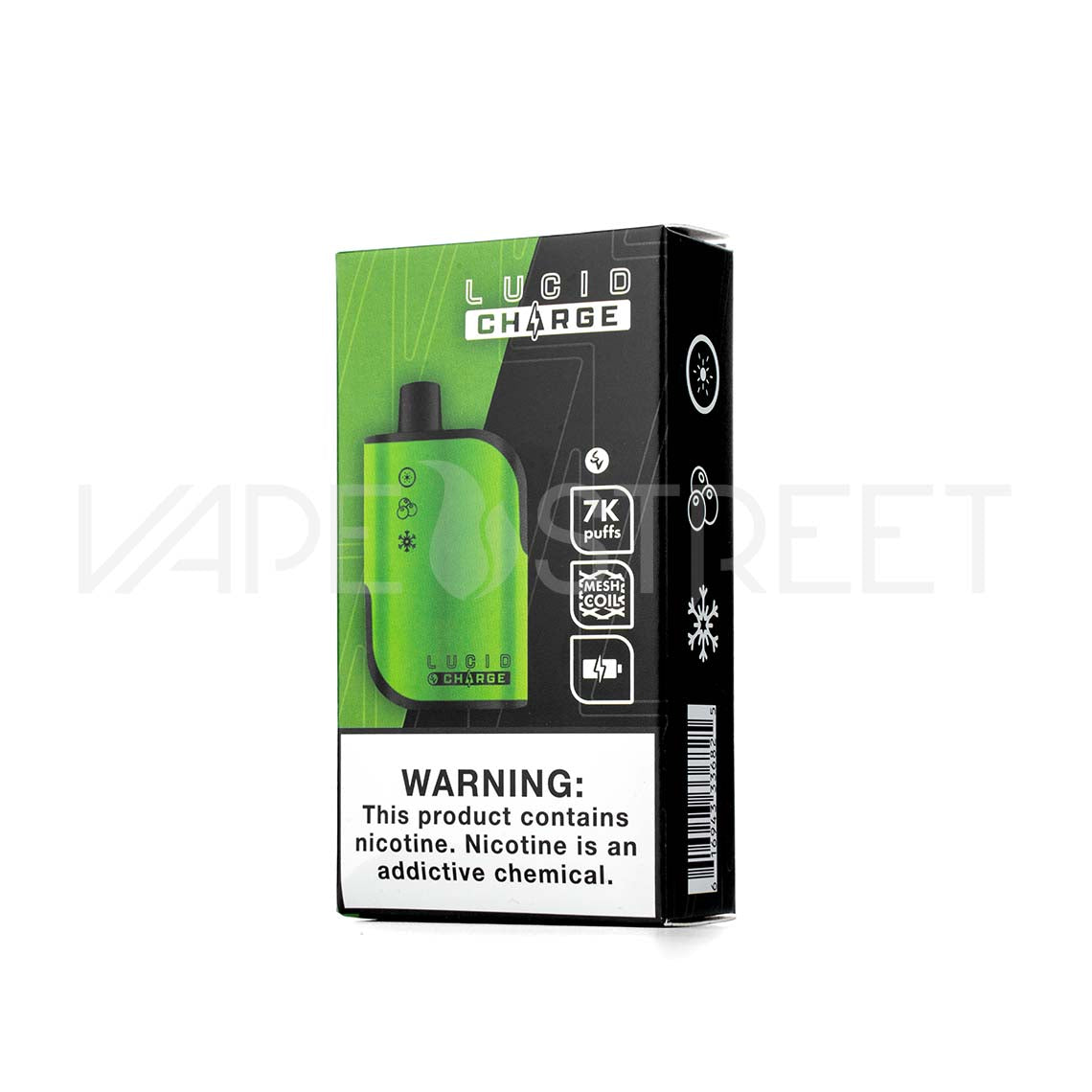 Lucid Charge Disposable Device 7000 Puffs Kiwi Berry Ice