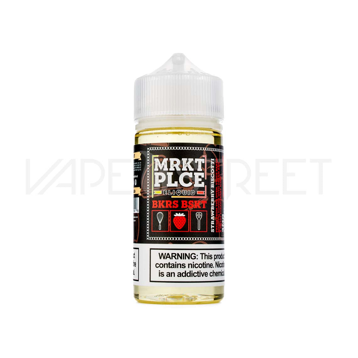 MRKT PLCE E-liquid Strawberry Biscotti 100ml