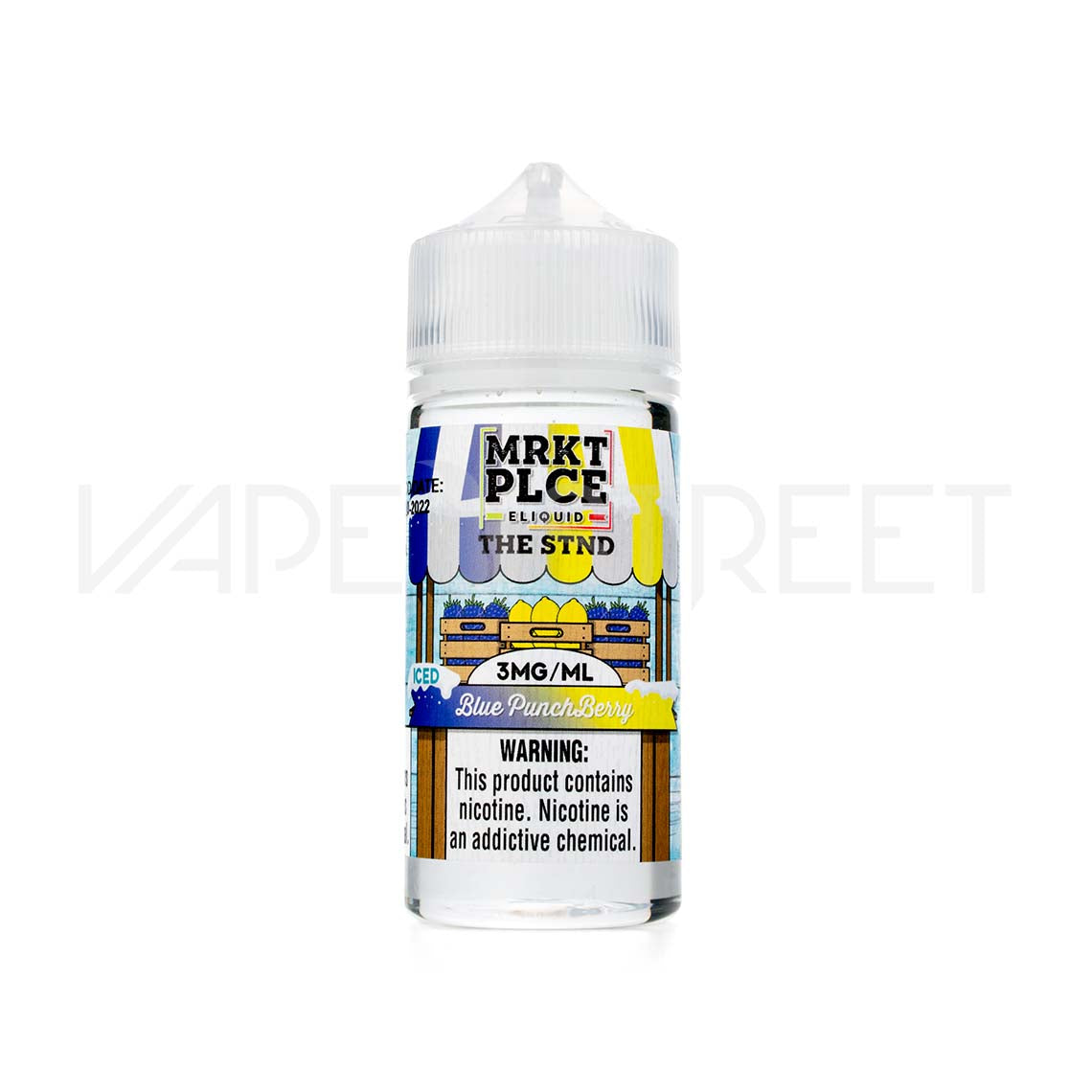 MRKT PLCE E-liquid Iced Blue Punchberry 100ml