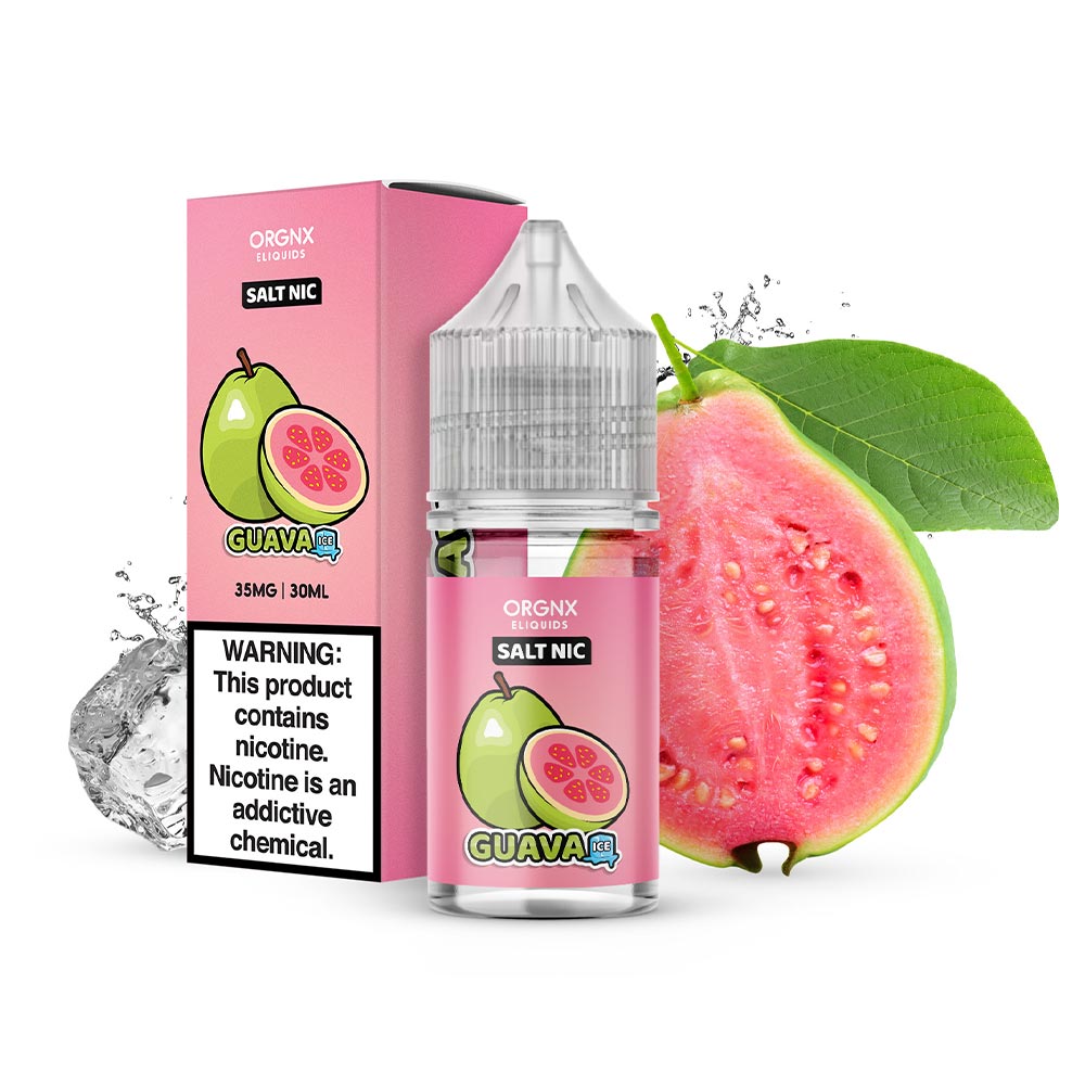 ORGNX Eliquids Salt Nic Guava Ice Vape Juice