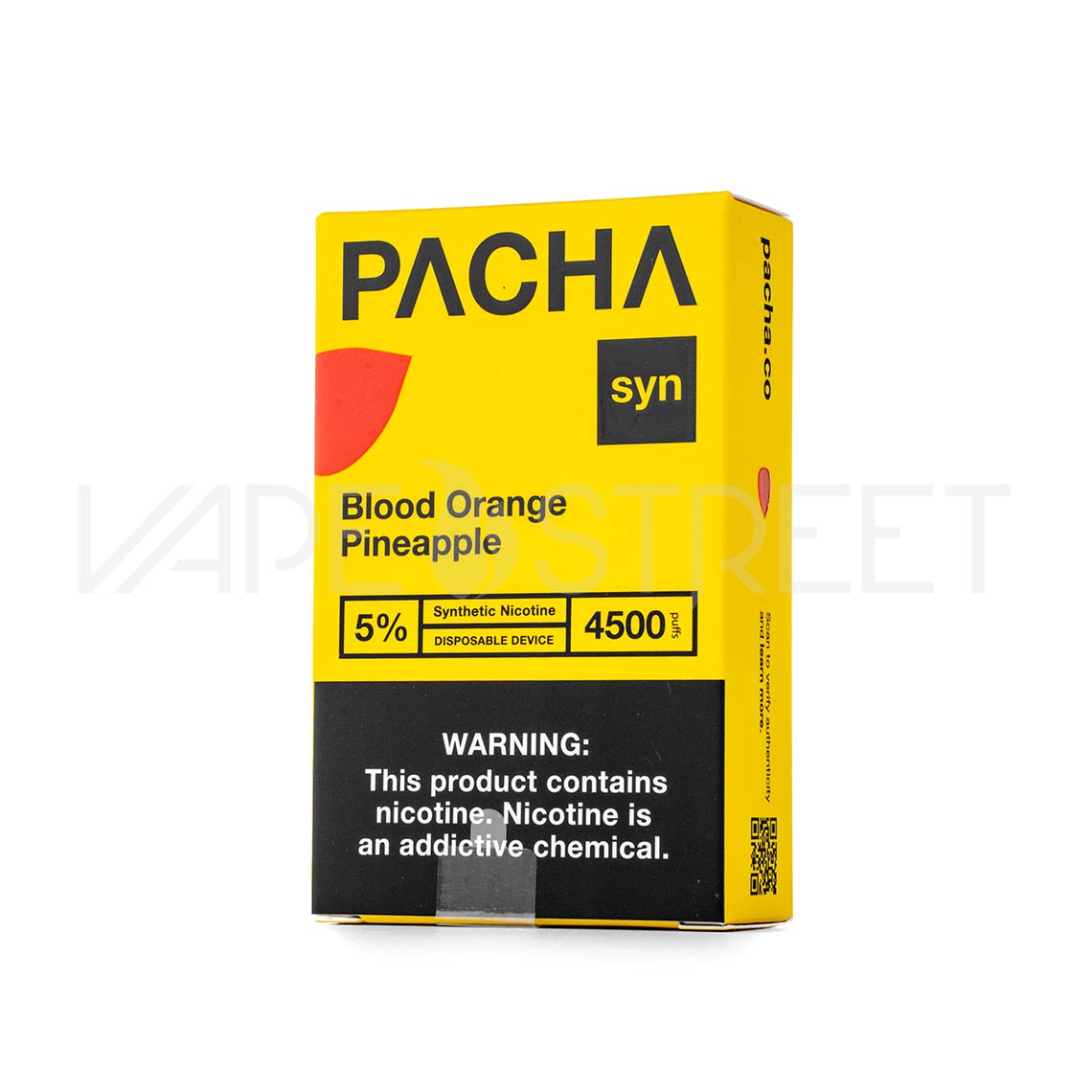 Pacha Syn Disposable Device 4500 Puffs Blood Orange Pineapple