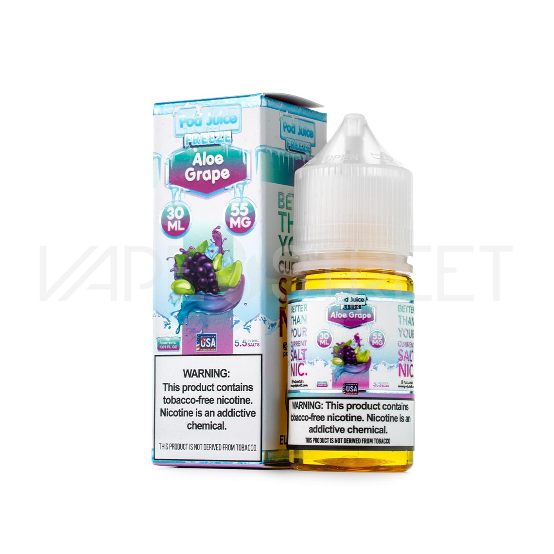 Pod Juice Salt Aloe Grape Freeze 30mL Vape Juice