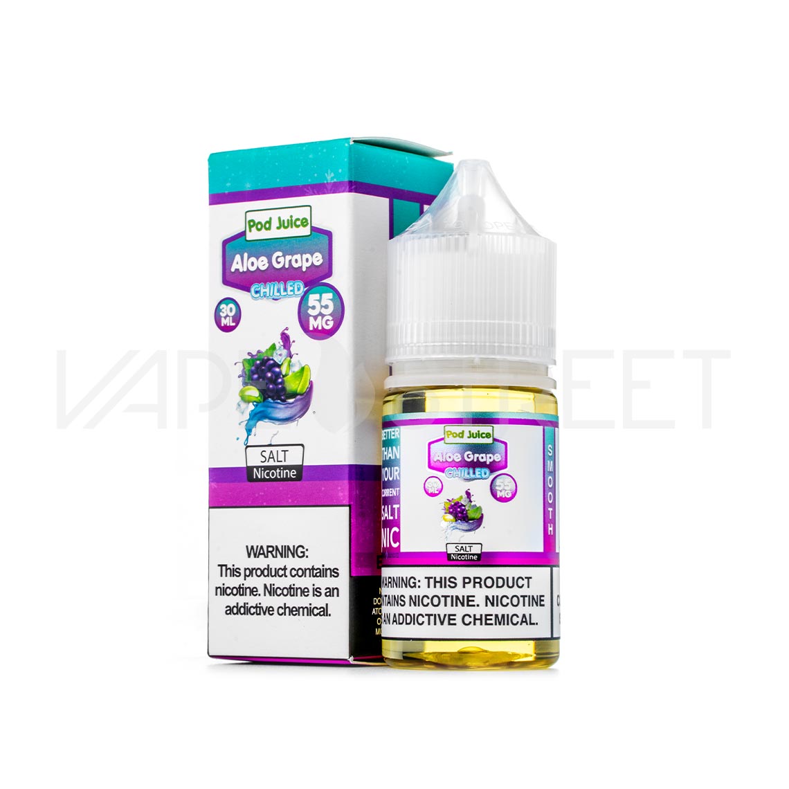 Pod Juice Salt Aloe Grape Chilled 30mL Vape Juice