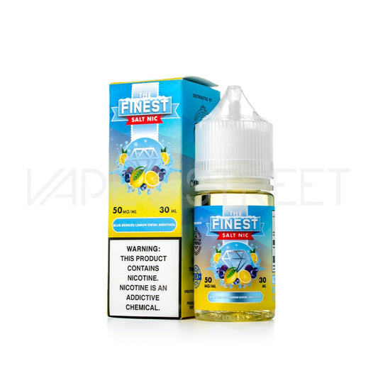 The Finest SaltNic Blue Berries Lemon Swirl Menthol 30mL Vape Juice