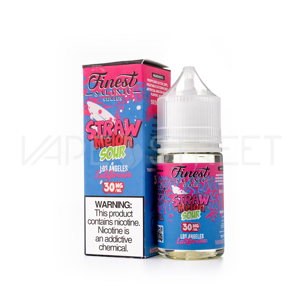 The Finest SaltNic Straw Melon Sour 30mL Vape Juice